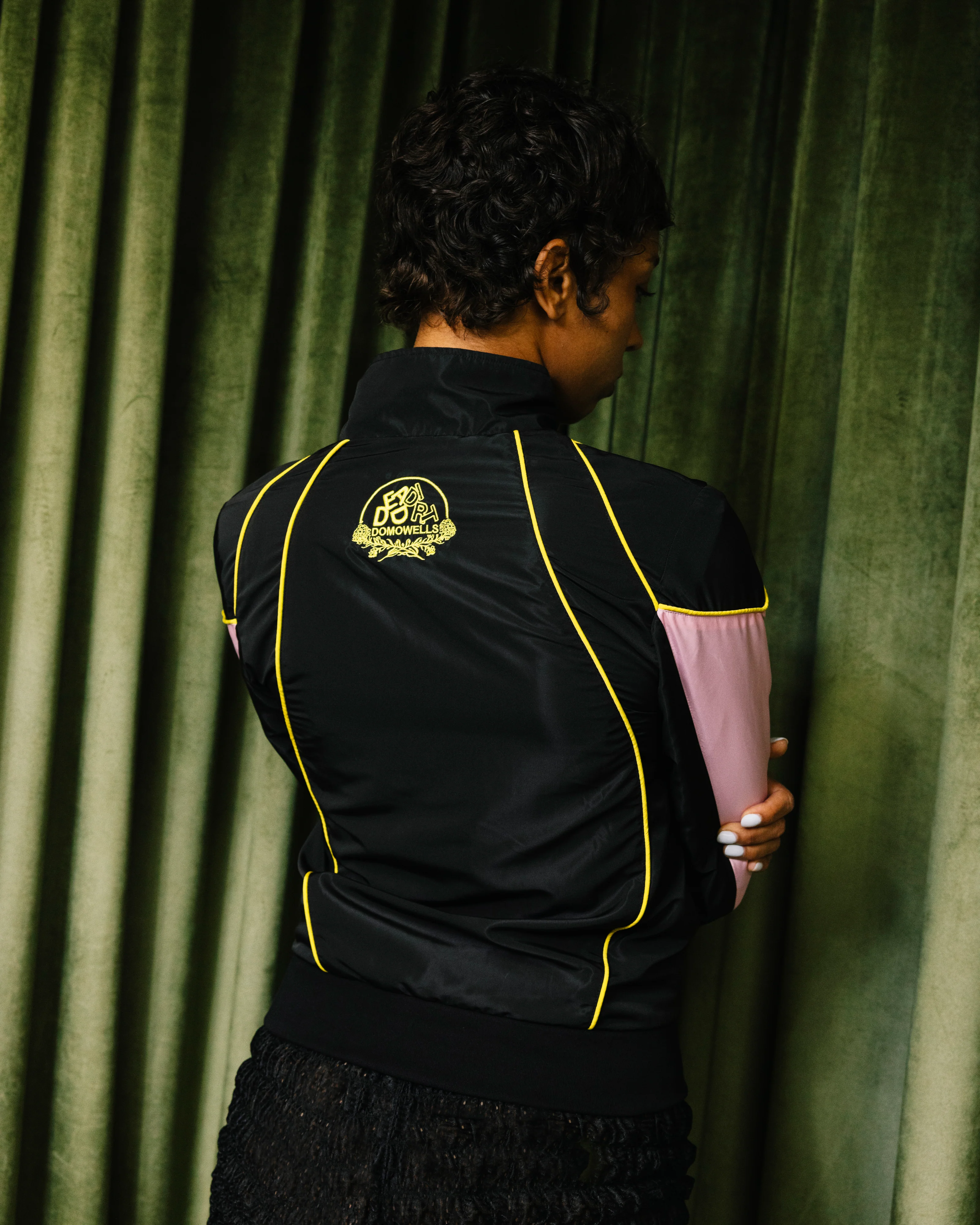 Dead Dirt x Spirit Big Bloom Full Zip Fitted Track Jacket - Image 6