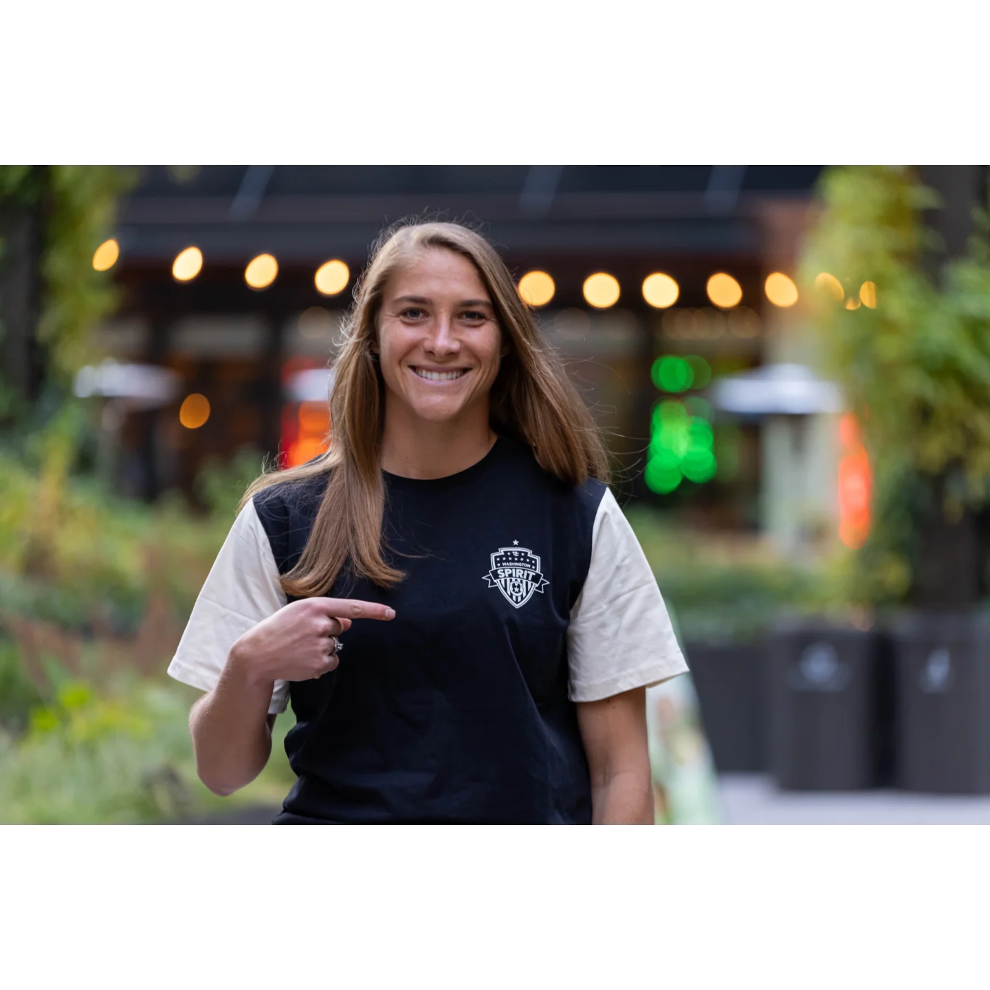 Washington Spirit Black and White Color Block Tee - Image 3